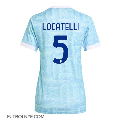 Camiseta Juventus Manuel Locatelli #5 Visitante Equipación para mujer 2025-26 manga corta